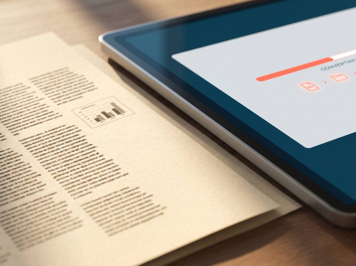 A working file mid-conversion